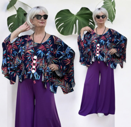 Naveed  oversized viscose jersey top/stretch