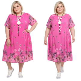 ITALIA MODA viscose A-lijn jurk