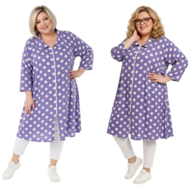 AKH oversized viscose A-lijn blazer/vest