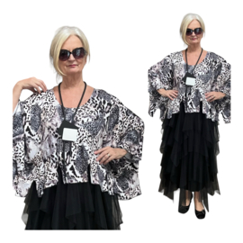 Naveed  oversized viscose jersey top/stretch
