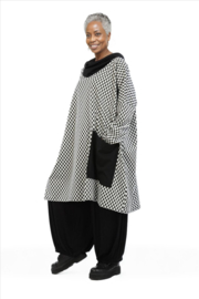 AKH oversized viscose mix ballon jurk apart/tuniek/stretch