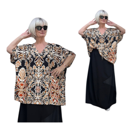 ITALIA oversized viscose blouse