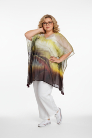 ONE OF A KIND  viscose zomer poncho/tuniek