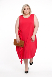 Moonshine katoen A-lijn jurk stretch