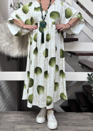 Mila Ragazza oversized A-lijn  linnen look katoen boho jurk apart (extra groot)