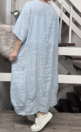 Moonshine oversized  linnen jurk apart/in meerdere kleuren