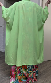 AKH oversized chique A-lijn blazer/vest met zakken apart