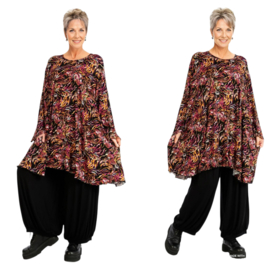AKH oversized viscose tricot A-lijn tuniek  apart stretch