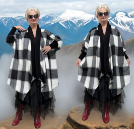 Sissy Italia oversized zachte winter katoen blazer/vest/jas /in meerdere kleuren