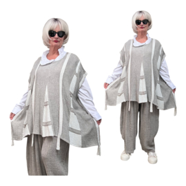 Vincenzo Allocca oversized linnen top/tuniek apart