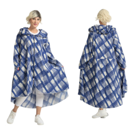 AKH viscose  A-lijn zomer jas /blazer stretch