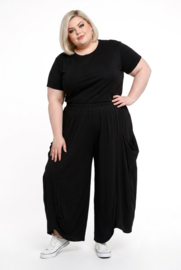 Moonshine katoen ballonbroek apart zwart stretch