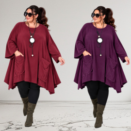 New collection fijn corduroy katoen A-lijn  tuniek  /in meerdere kleuren