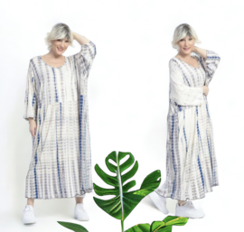 AKH oversized viscose A-lijn jurk met zakken /apart stretch