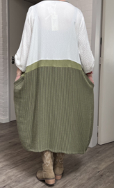 Zedd Plus viscose A-lijn jurk stretch