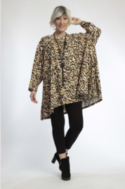 AKH oversized viscose/linnen A-lijn tuniek apart