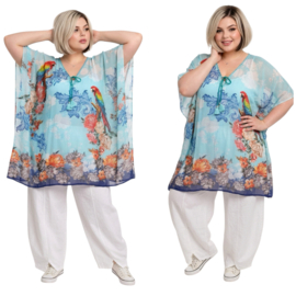 ONE OF A KIND  viscose zomer poncho/tuniek