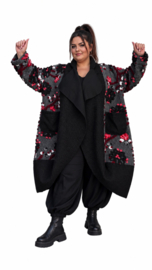 ITALIA MODA zachte wolmix jas/mantel/vest/blazer stretch /in meerdere kleuren