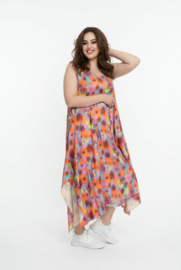 AKH oversized viscose  A-lijn  jurk/tuniek apart/niet doorschijnend