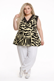 ITALIA oversized top met kant /stretch /in meerdere kleuren