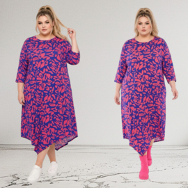 AKH oversized viscose A-lijn zomerjurk /apart
