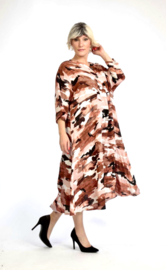 AKH oversized viscose A-lijn jurk apart / in meerdere kleuren