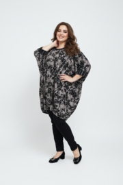 wendy trendy oversized katoen/linnen ballon jurk/tuniek