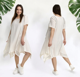 KEKOO design viscose A-lijn jurk
