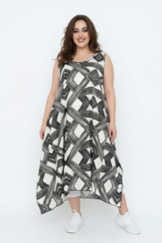 AKH oversized viscose  A-lijn  jurk/tuniek apart/niet doorschijnend