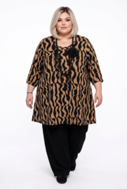 Naveed oversized viscose mix A-lijn tuniek stretch