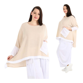 AKH viscose linnen look oversized A-lijn top