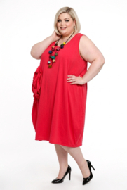 Moonshine katoen A-lijn jurk stretch