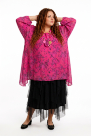 Moonshine viscose/zijde A-lijn tuniek gevoerd