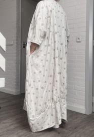 Bella naturalezza oversized A-lijn linnen jurk apart (extra groot)