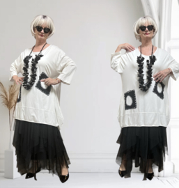 Vincenzo Allocca viscose  A-lijn tuniek apart/stretch