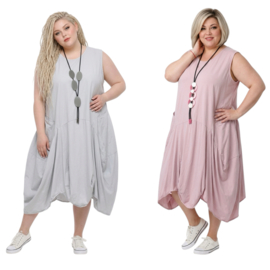 Moonshine katoen A-lijn jurk stretch / meerdere kleuren