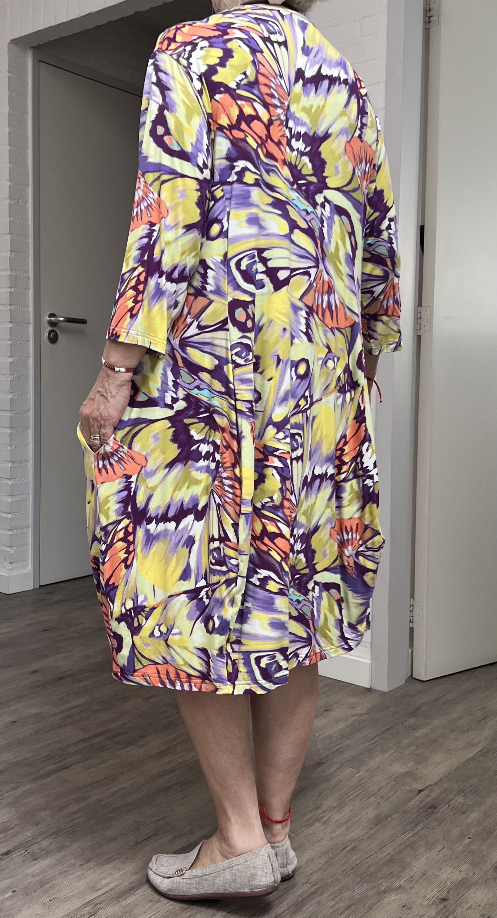 Ophilia viscose A-lijn jurk  stretch