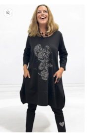 Vincenzo Allocca oversized katoen A-lijn tuniek met steentjes mickey mouse//aparte/stretch