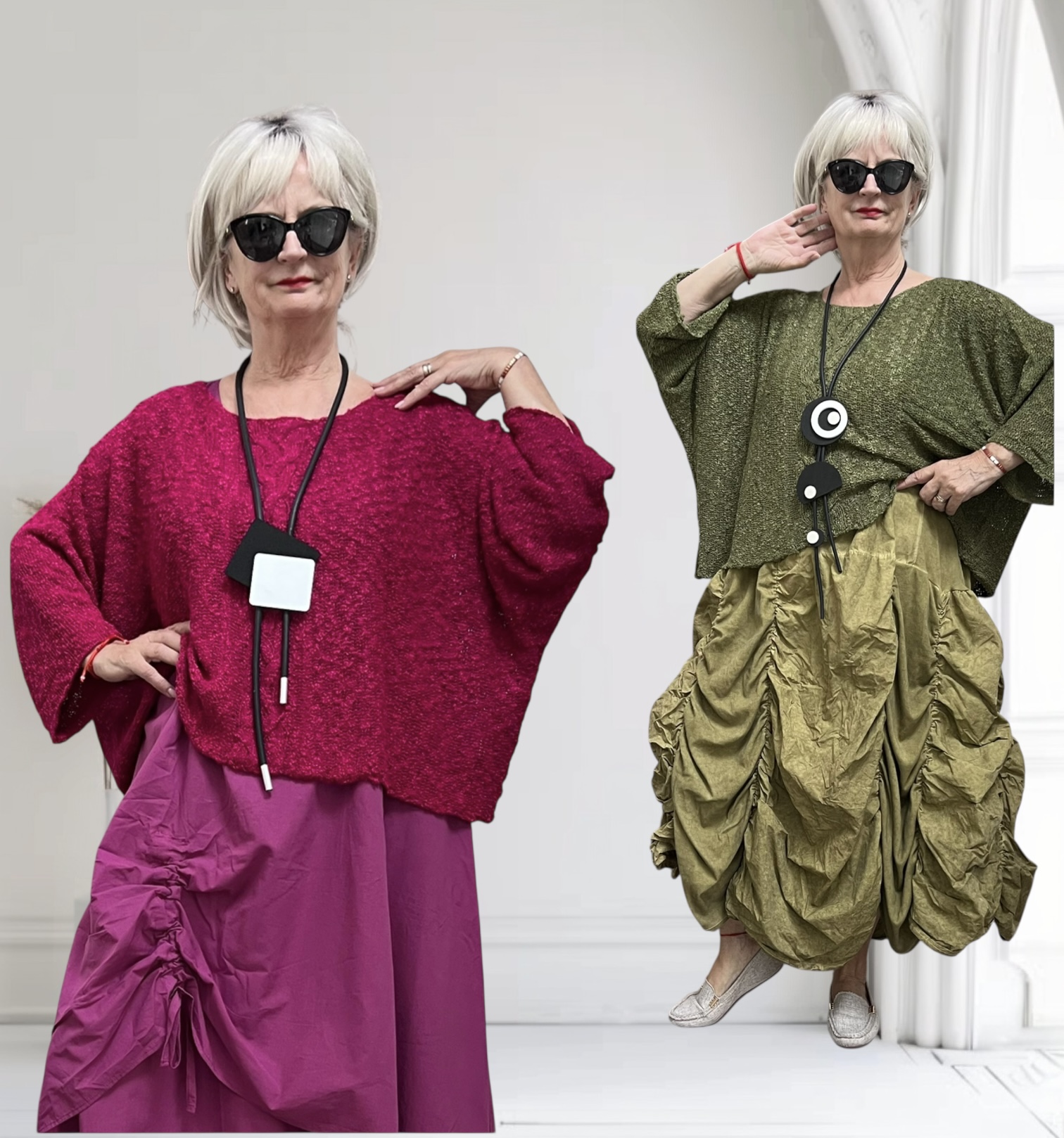 MB katoen/acryl oversized zacht  gebreide top stretch /in meerdere kleuren