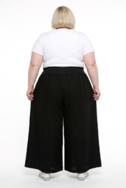 Moonshine linnen broek apart zwart