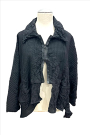 Vincenzo Allocca oversized vest/blazer/apart stretch zwart