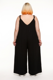 ITALIA MODA viscise jumpsuit zwart