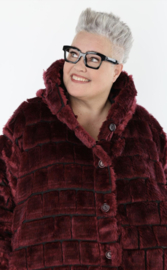 AKH oversized ballon winterjas van knuffelige pluche kwaliteit