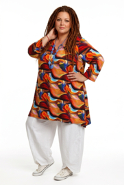 New Jersey viscoseA-lijn tuniek met zakken stretch