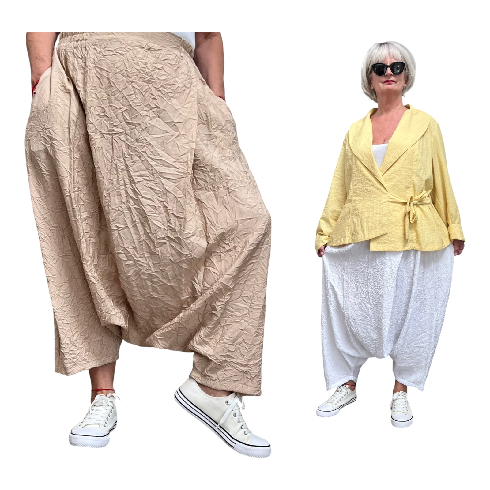 SINNE design..  viscose harembroek/in meerdere kleuren