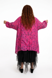 Moonshine viscose/zijde A-lijn tuniek gevoerd