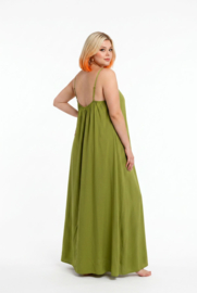 ITALIA Moda oversized viscose A-lijn jurk stretch
