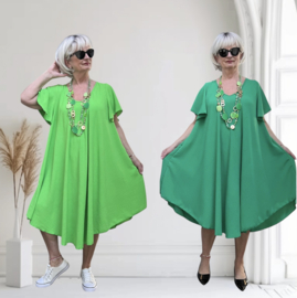 ITALIA MODA viscose mix A-lijn jurk apart/stretch  /in meerdere kleuren