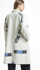 LA VELINA oversized katoen jas/vest stretch