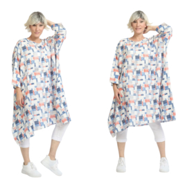 AKH oversized viscose/linnen  A-lijn tuniek apart